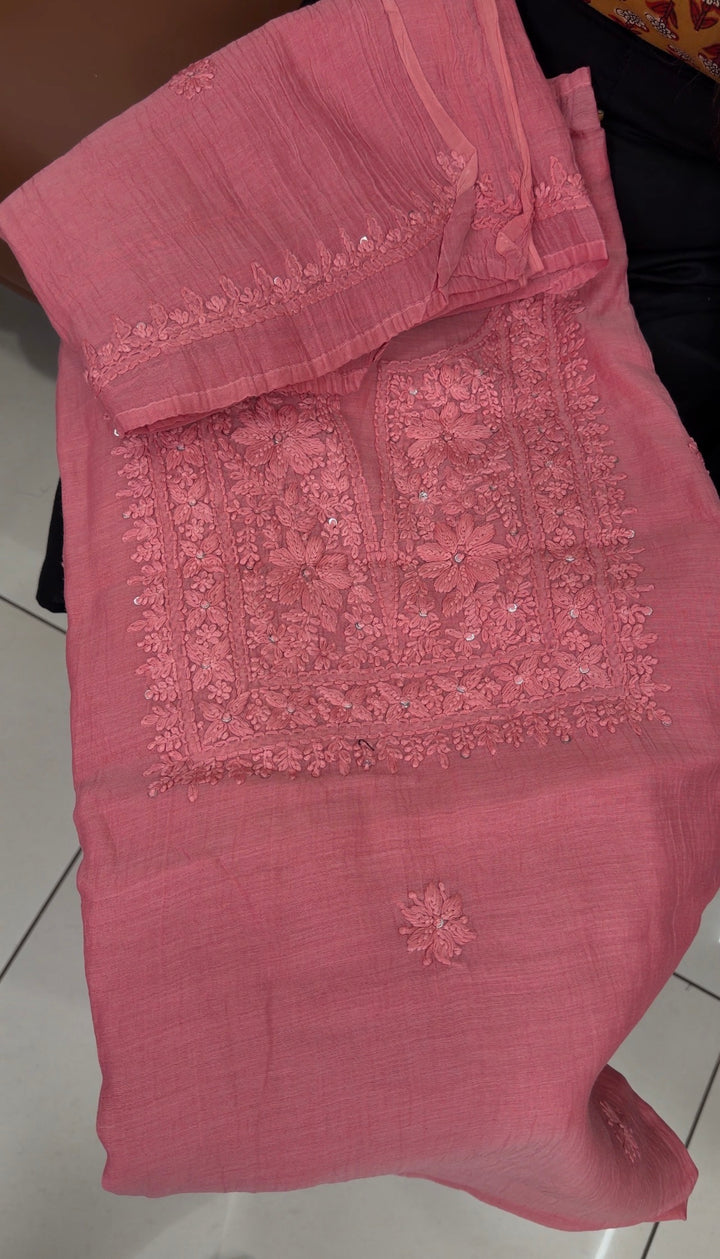 MUL CHANDERI UNSTITCHED SALWAR SUITS - NUWA-1508