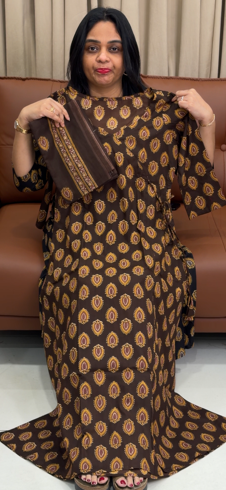 IN-HOUSE PRINTED COTTON TOP AND DUPATTA - NUWA - 1522
