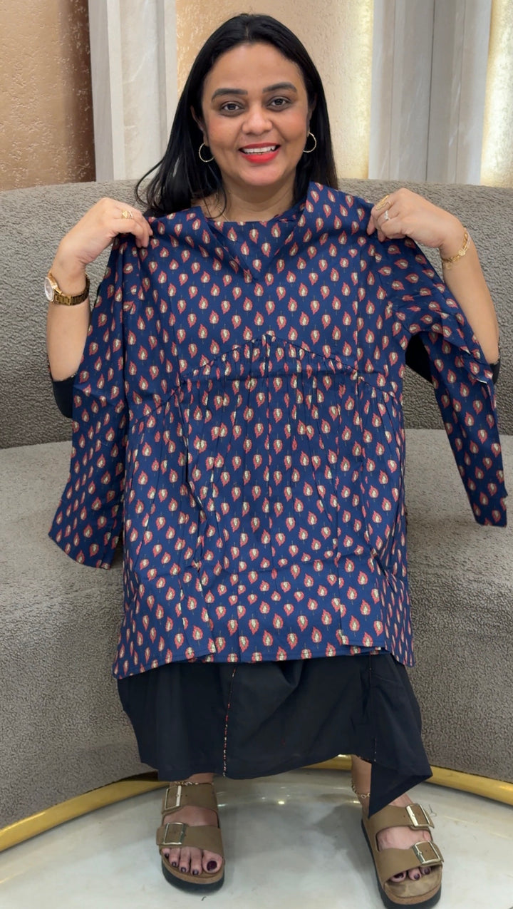 PRINTED SHORT TOPS - NUWA 1096