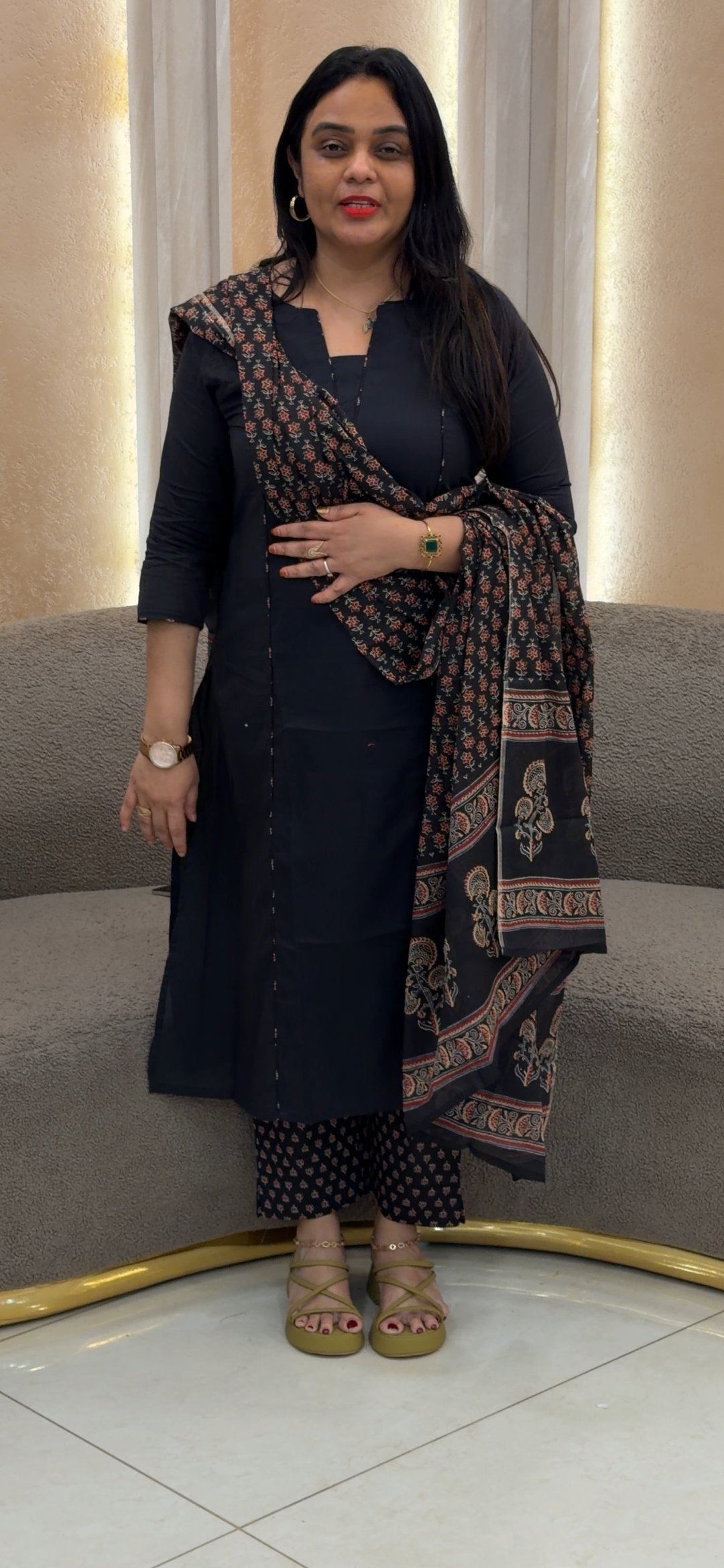 COTTON TOP, BOTTOM AND DUPATTA - NUWA - 1382