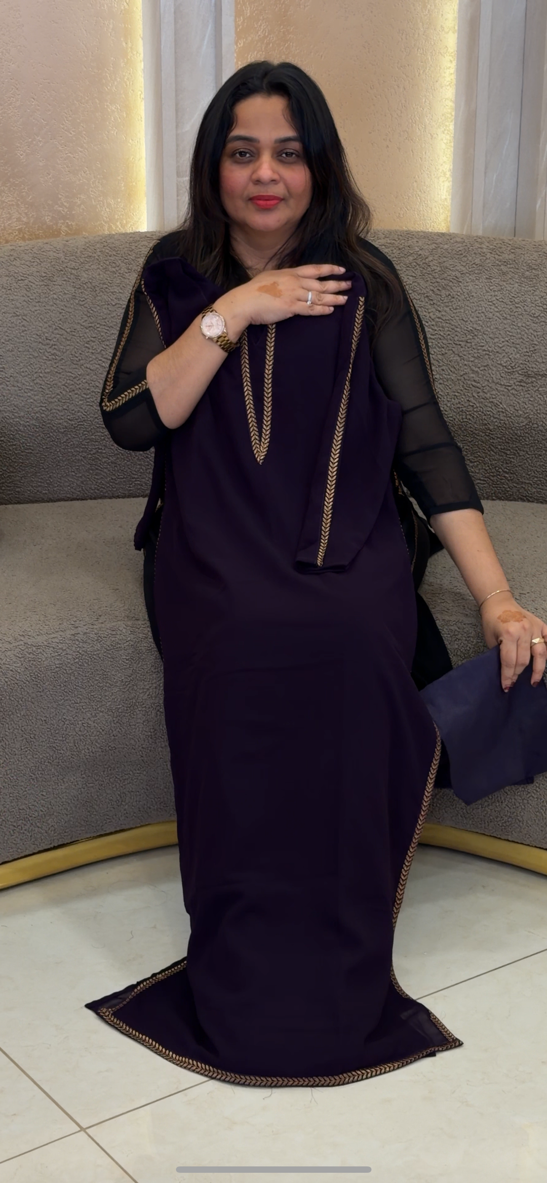 FORWARD FAUX GEORGETTE LONG TOP AND BOTTOM - NUWA - 276