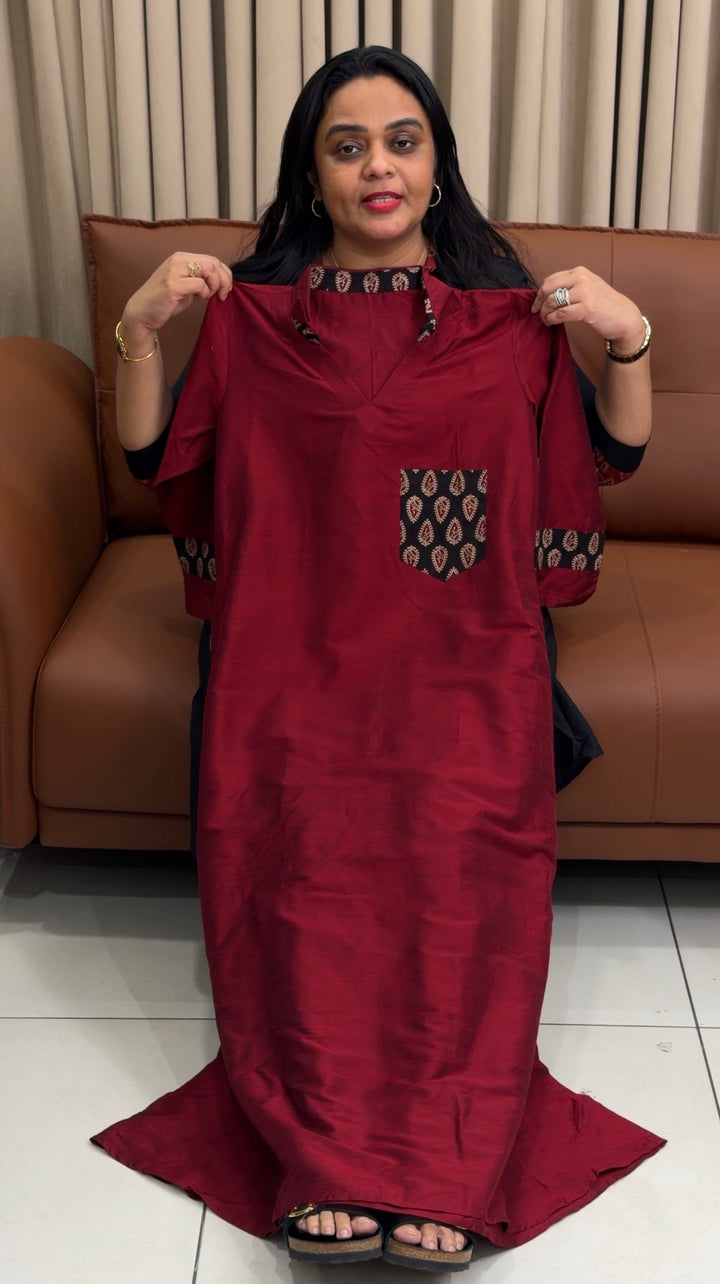 IN-HOUSE SLUB SILK FROCKS - NUWA-1969
