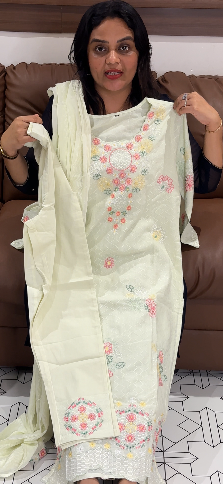 COTTON TOP, BOTTOM AND DUPATTA - NUWA - 937