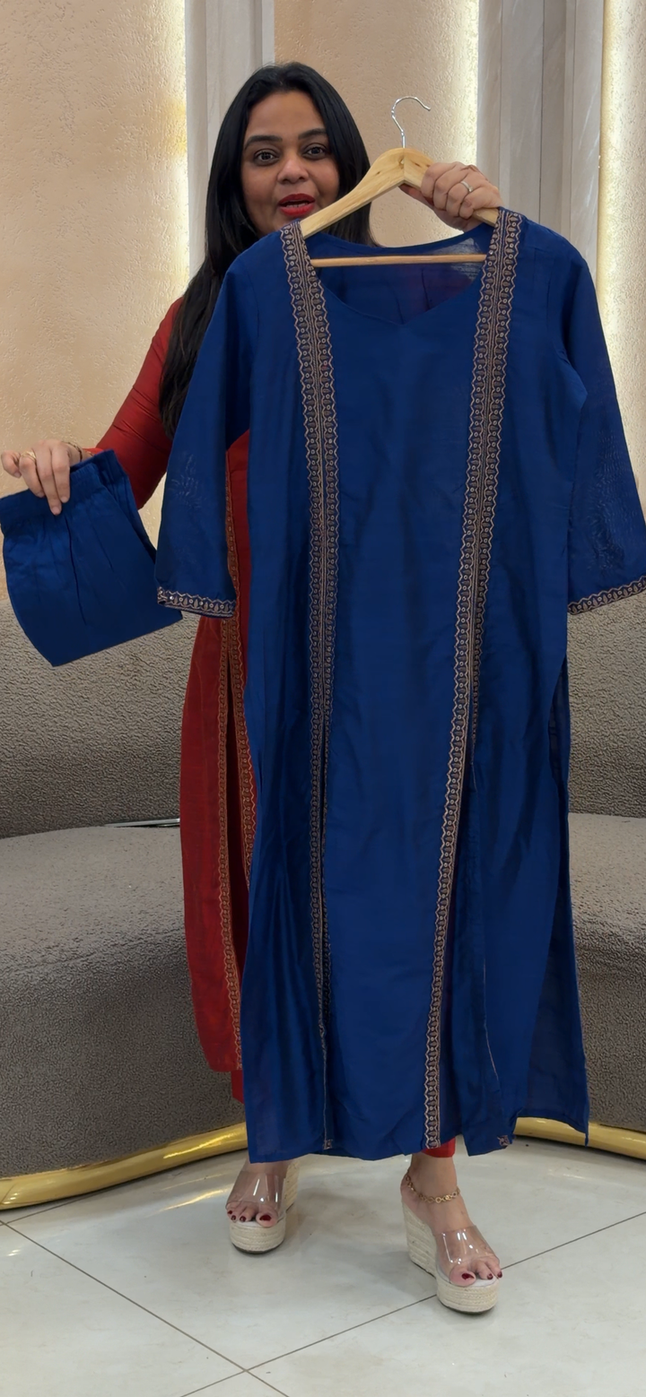 SLUB SILK CO-ORDS SETS - NUWA - 1240