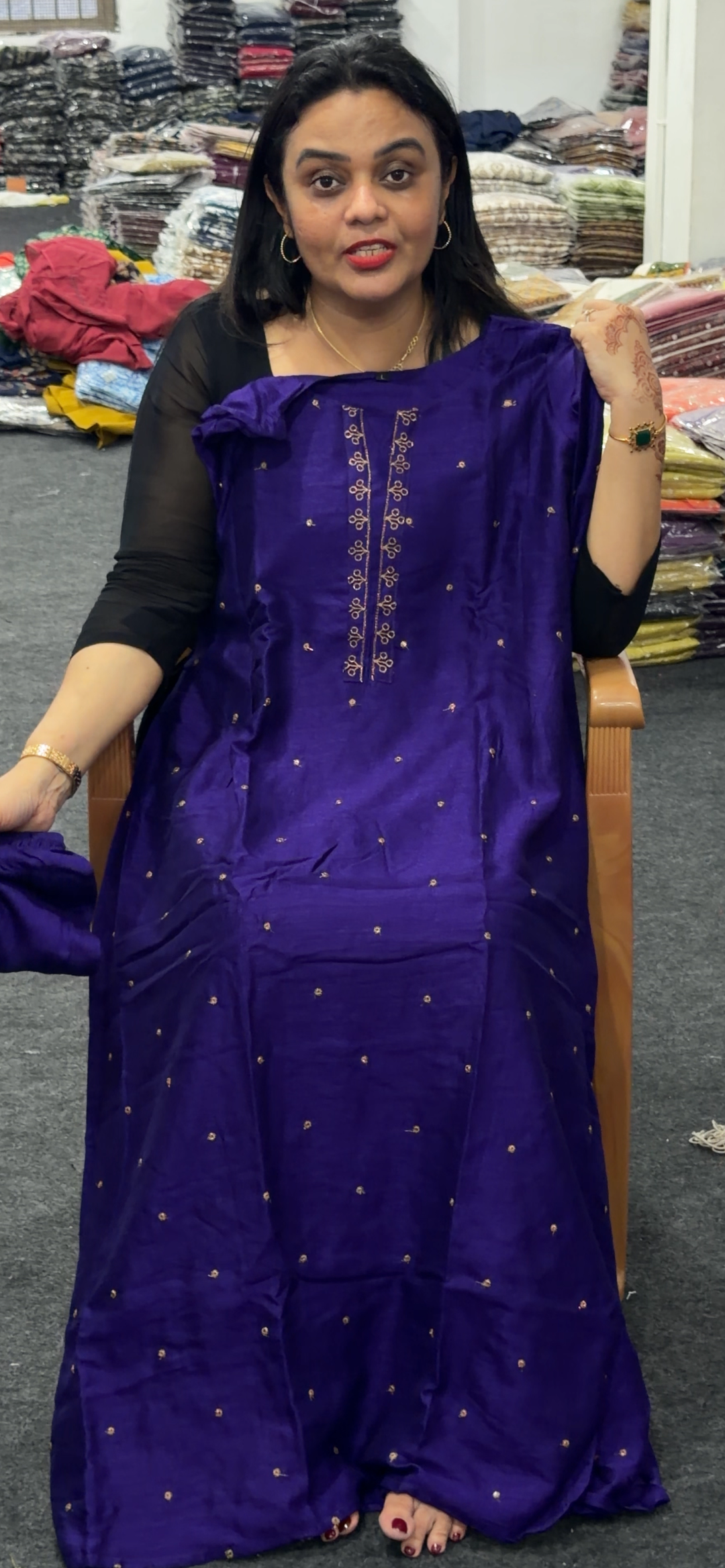 SEMI RAW SILK CO-ORDS SETS - NUWA-1251