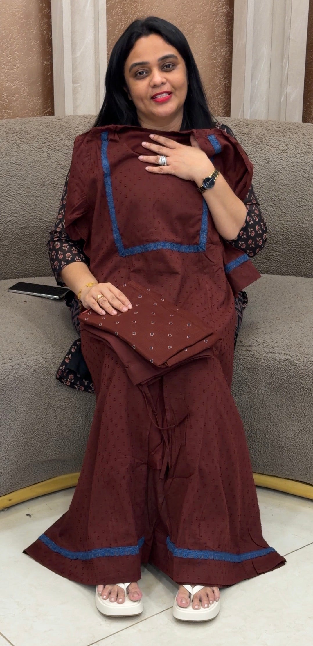 READY TO WEAR TOP, BOTTOM AND DUPATTA - NUWA-2342