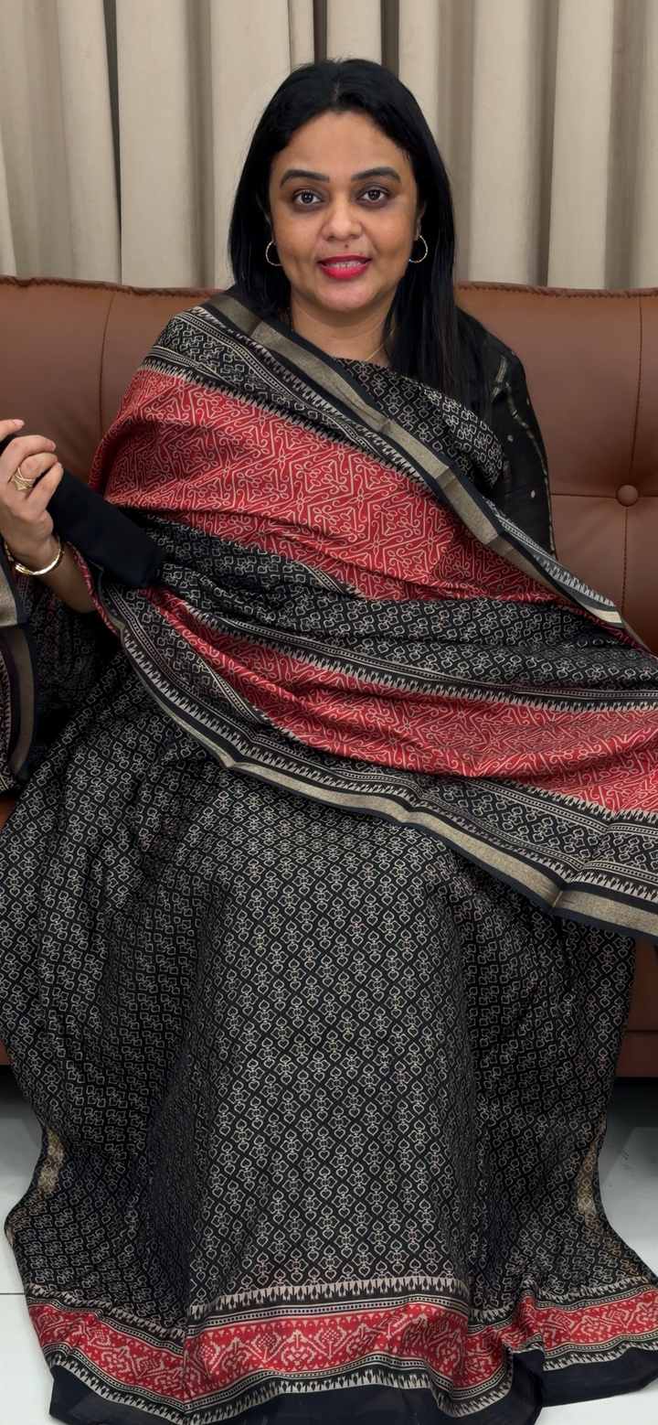 PRINTED HANDLOOM UNSTITCHED SALWAR SUITS - NUWA - 1574