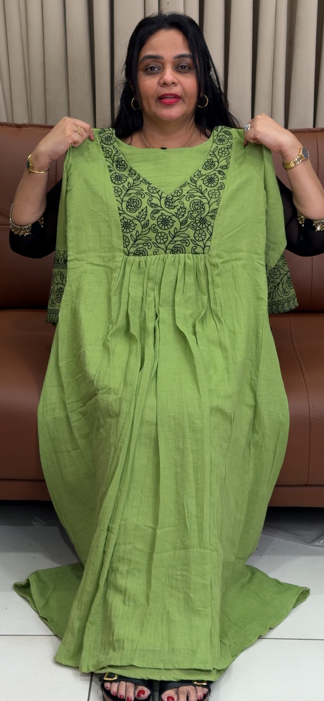MALAI CHANDERI LONG TOPS - NUWA - 1865