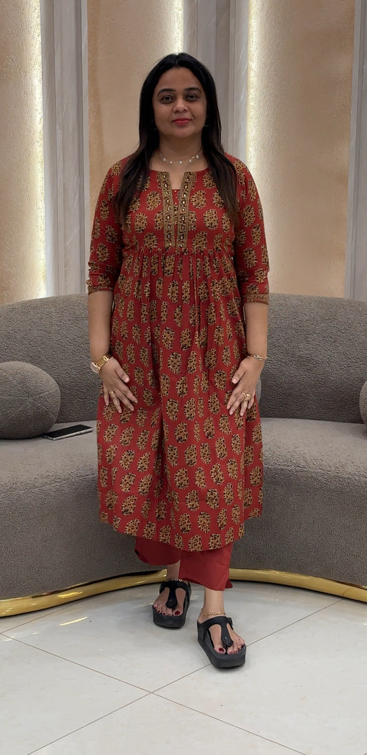 AJRAKH PRINTED CO-ORDS SETS - NUWA-038