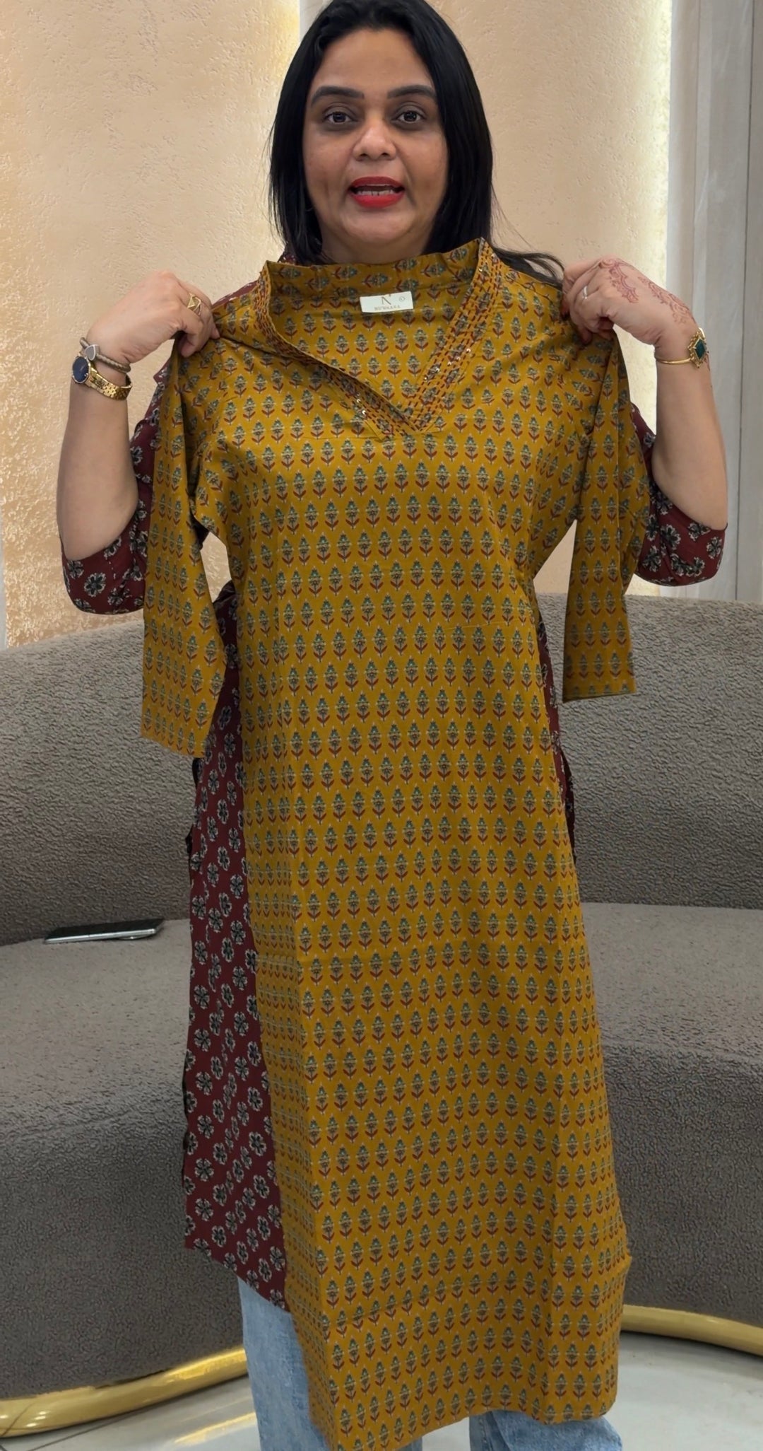 PRINTED COTTON TOPS - NUWA-1245