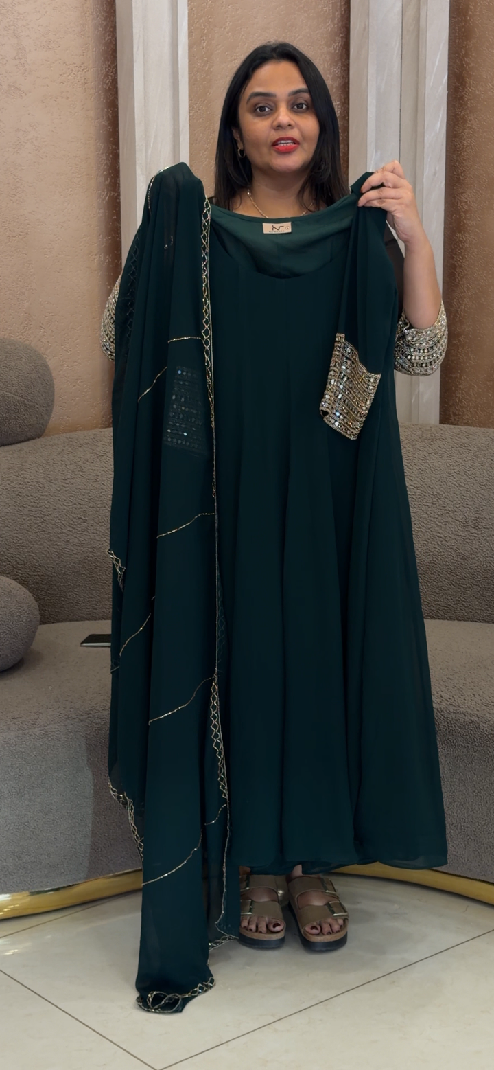 ANARKALI TOP, BOTTOM AND DUPATTA - NUWA - 2099