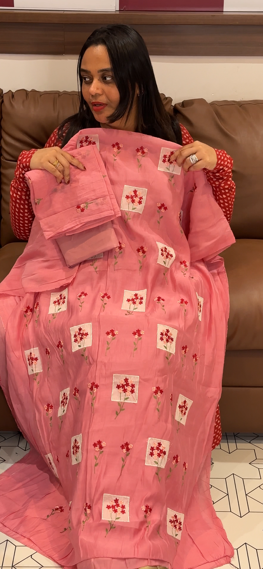 FORWARD MUL CHANDERI UNSTITCHED SALWAR SUITS - NUWA - 761