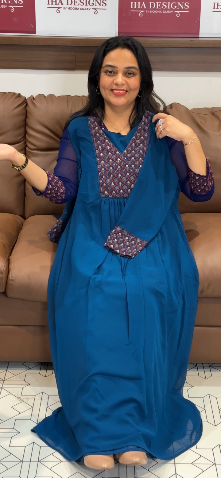 FAUX GEORGETTE ALINE TOPS  - NUWA - 1014
