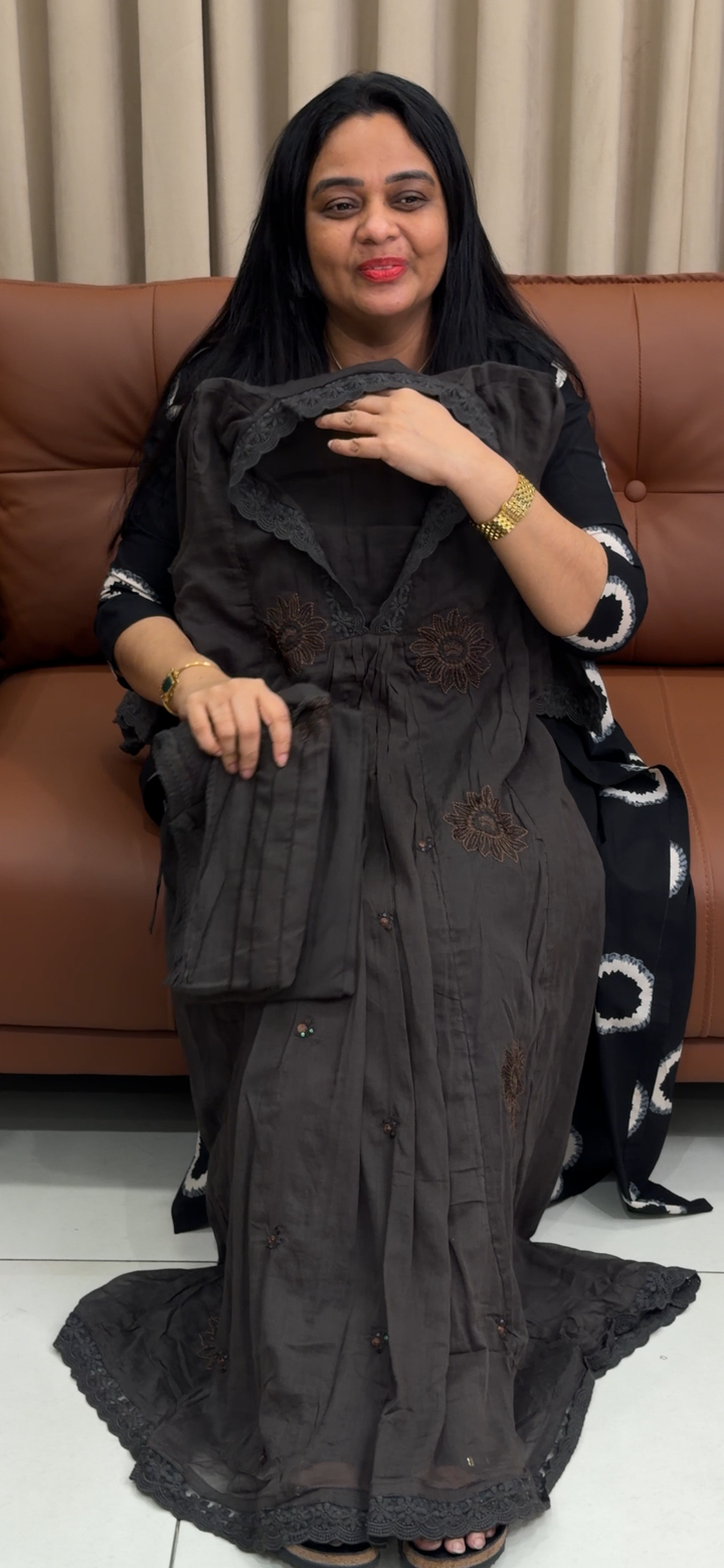 MUL MUL COTTON TOP, BOTTOM AND DUPATTA - NUWA - 2205