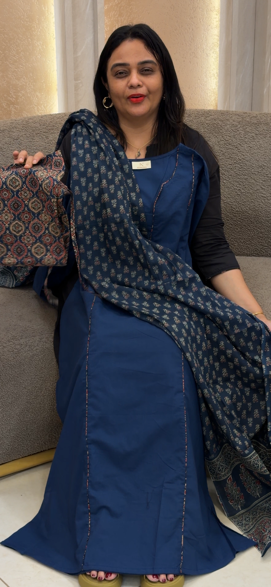 COTTON TOP, BOTTOM AND DUPATTA - NUWA - 1382