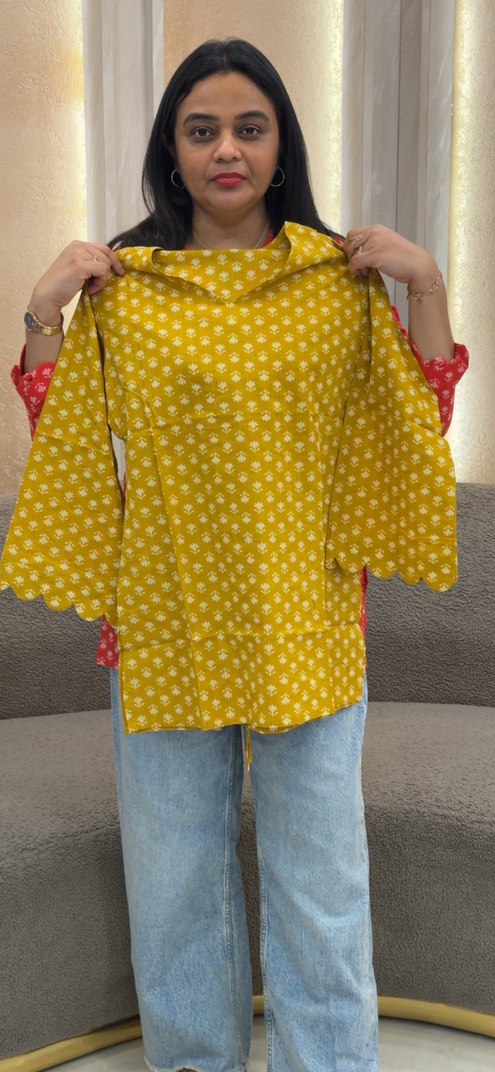 PRINTED SHORT TOPS - NUWA-1256