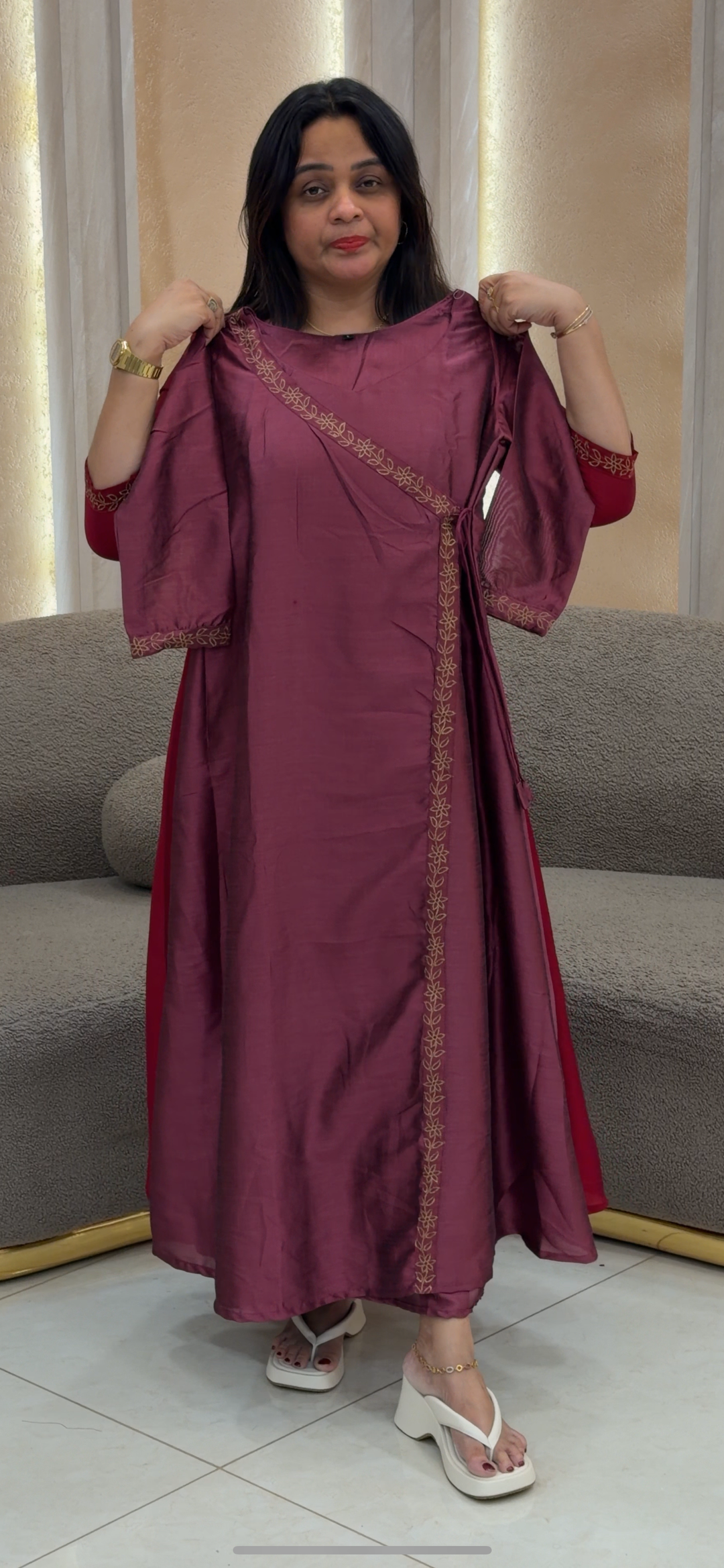 HANDWORKED LONG ALINE TOPS  - NUWA -158