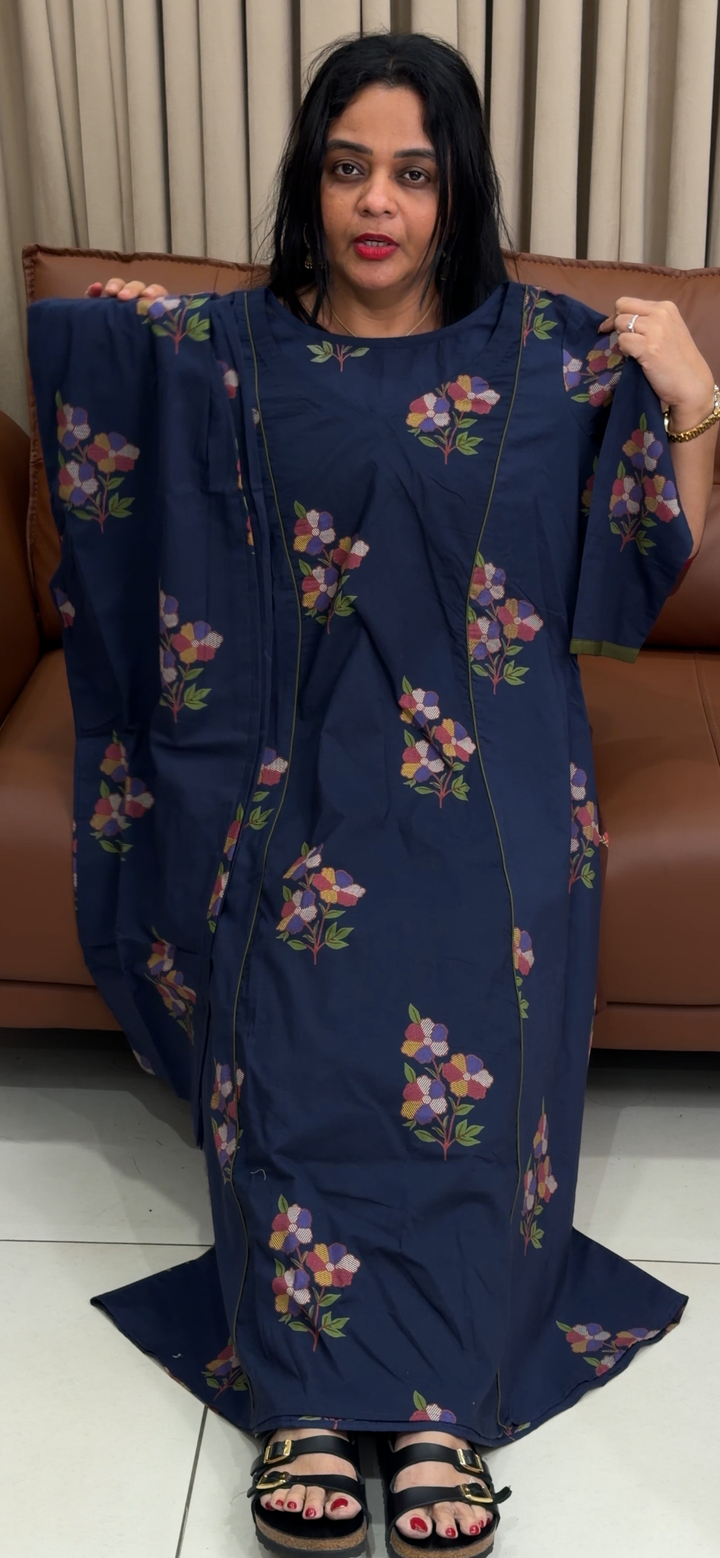 IN-HOUSE PRINTED COTTON ALINE TOP AND BOTTOM - NUWA - 1825
