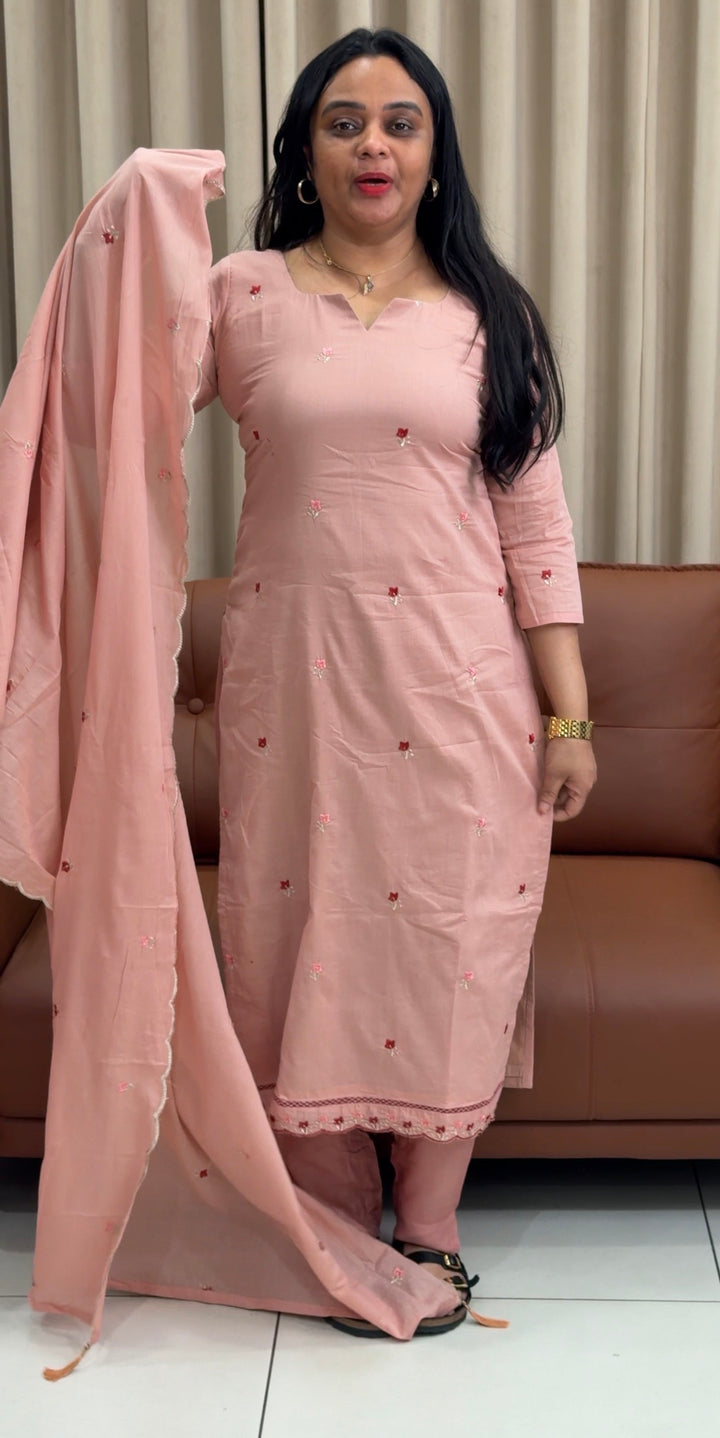COTTON UNSTITCHED SALWAR SUITS - NUWA-2186