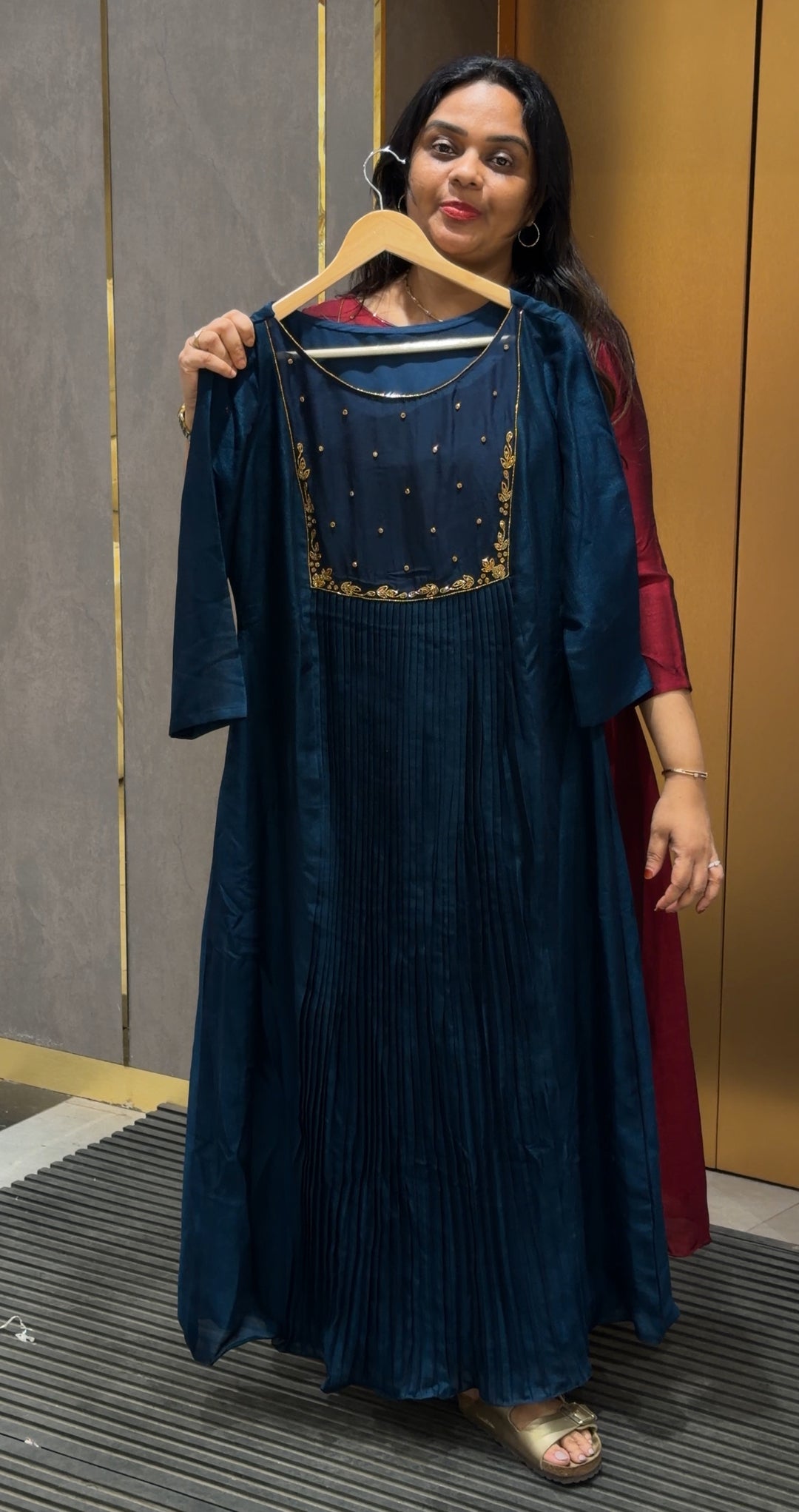 SEMI RAW SILK ALINE TOPS - NUWA-475