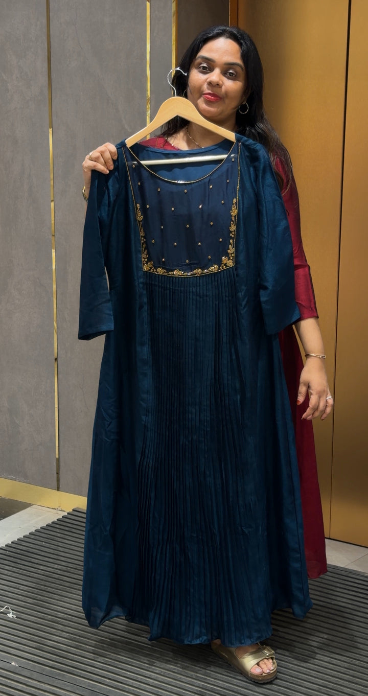 SEMI RAW SILK ALINE TOPS - NUWA-475