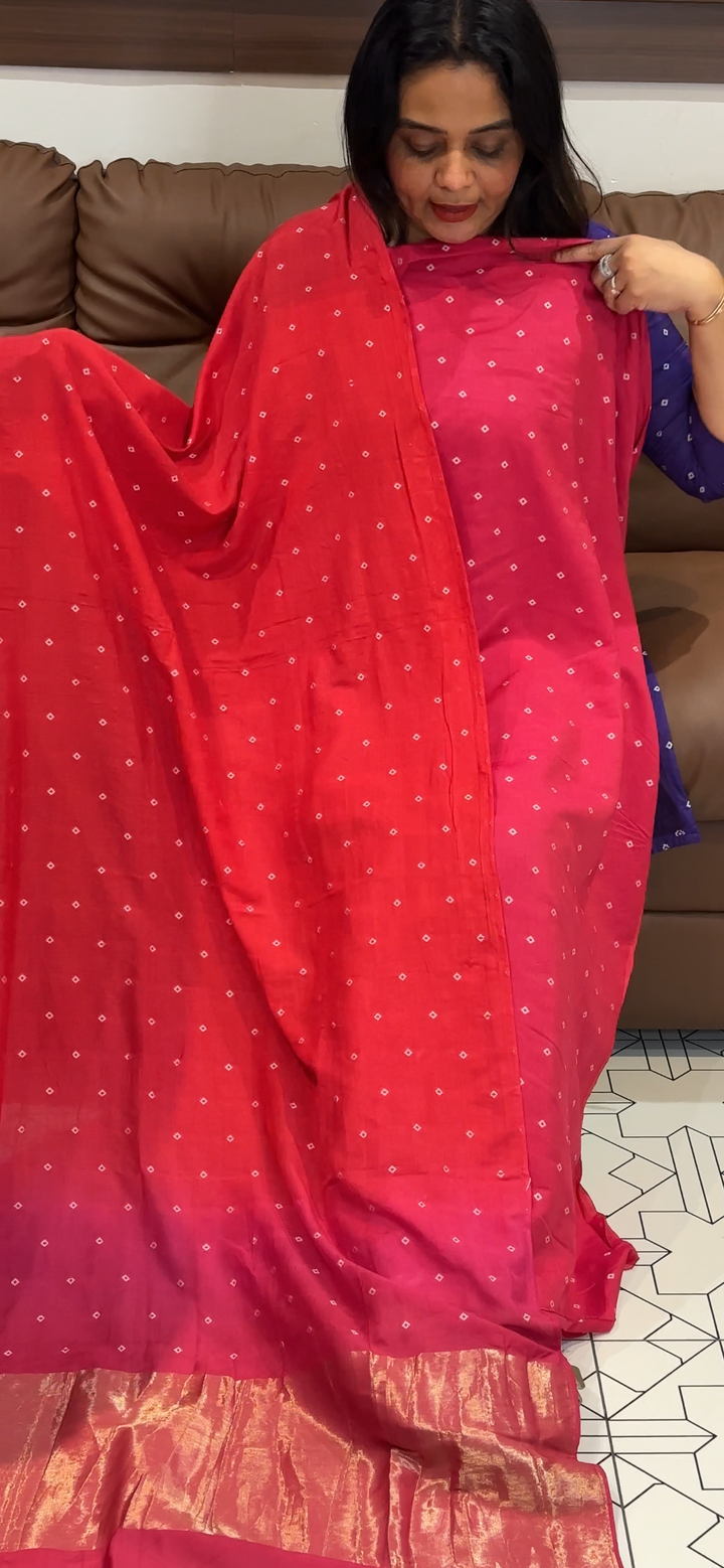 MUL CHANDERI UNSTITCHED SALWAR SUITS - NUWA - 600