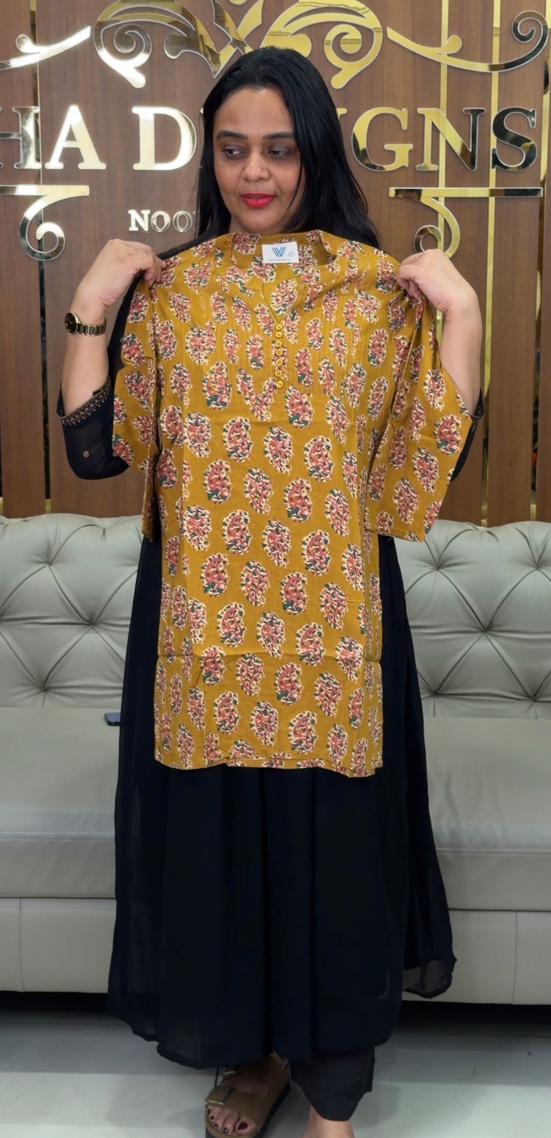 PRINTED COTTON TOPS - NUWA-1066