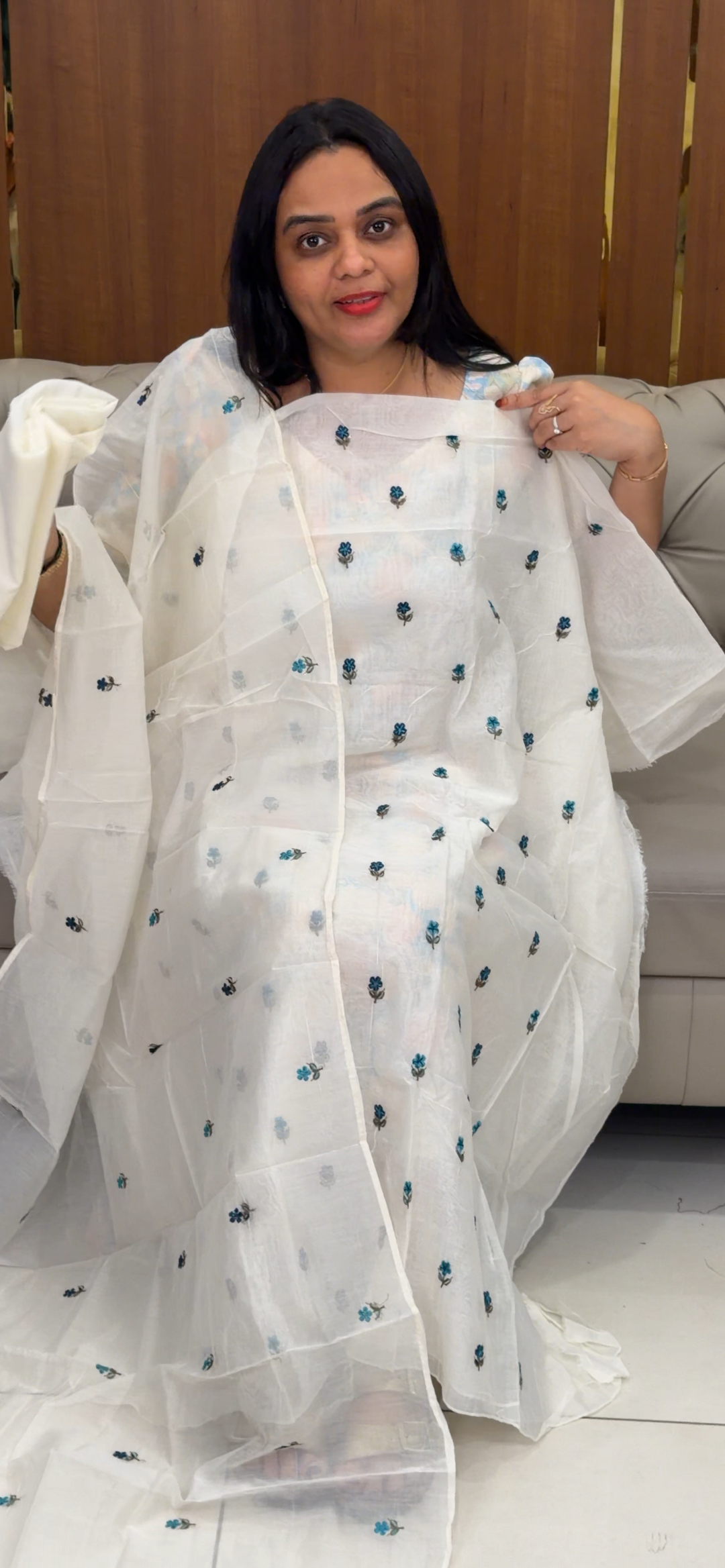 MUL CHANDERI UNSTITCHED SALWAR SUITS - NUWA - 996