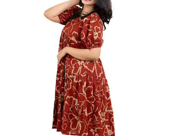 PRINTED COTTON FROCKS - NUWA - 021