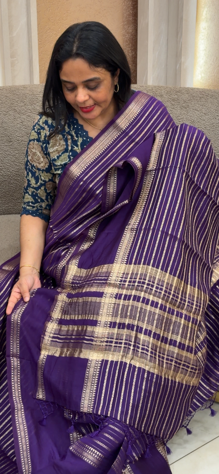 MALAI CHANDERI SAREES - NUWA - 1629