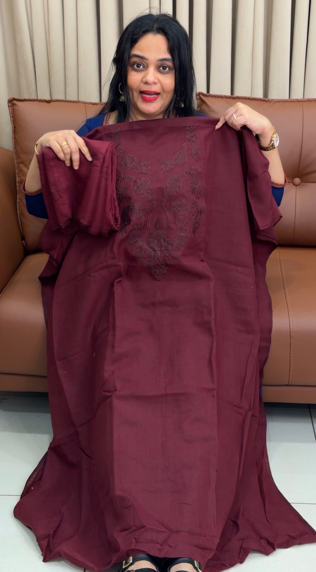 SEMI LINEN UNSTITCHED SALWAR SUITS - NUWA-1816