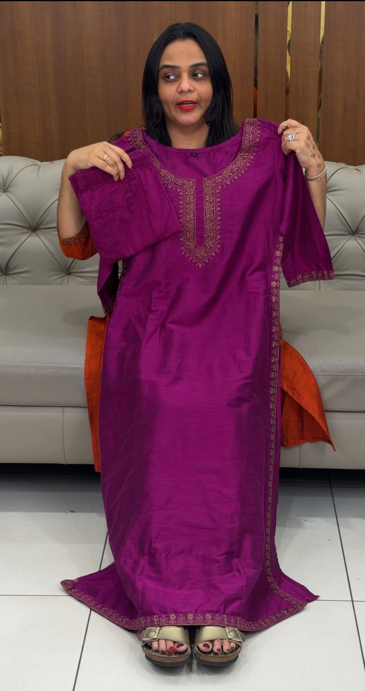 SEMI RAW SILK CO-ORDS SETS - NUWA-789