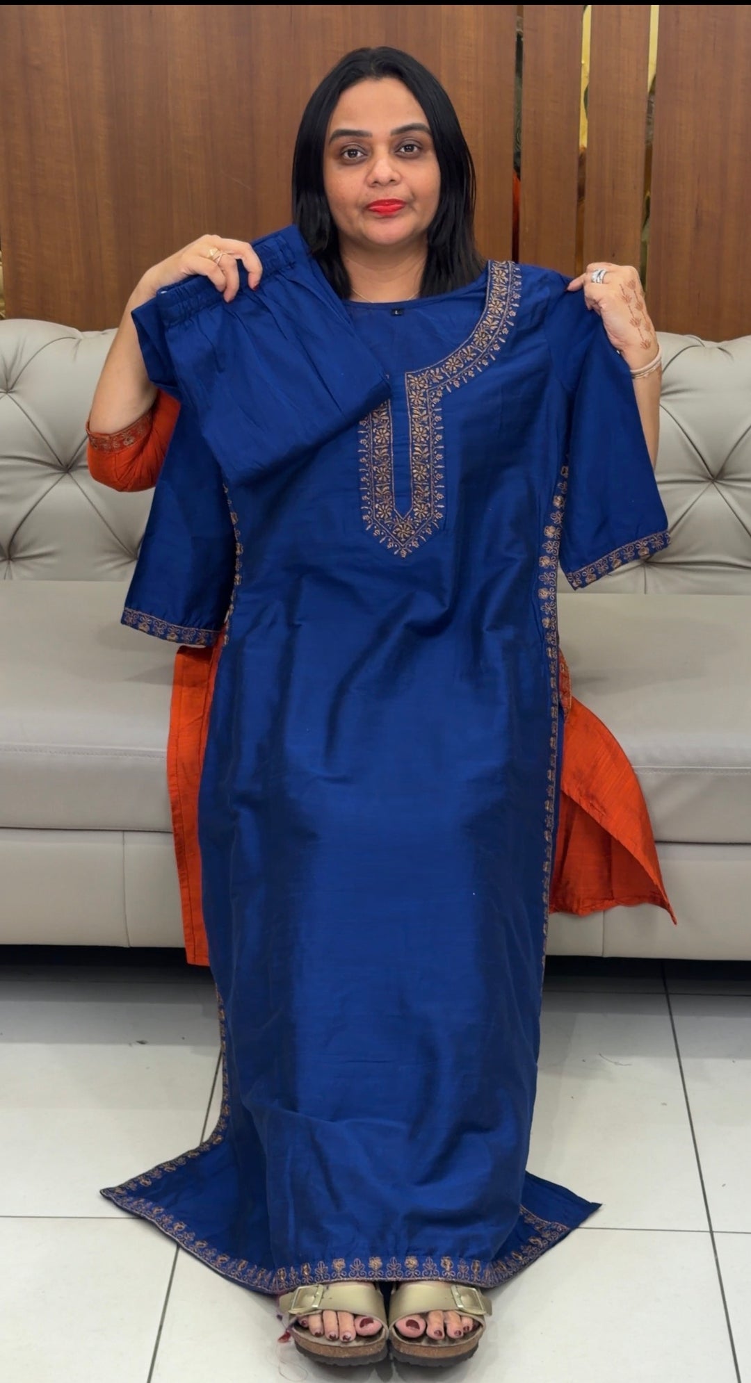 SEMI RAW SILK CO-ORDS SETS - NUWA-789