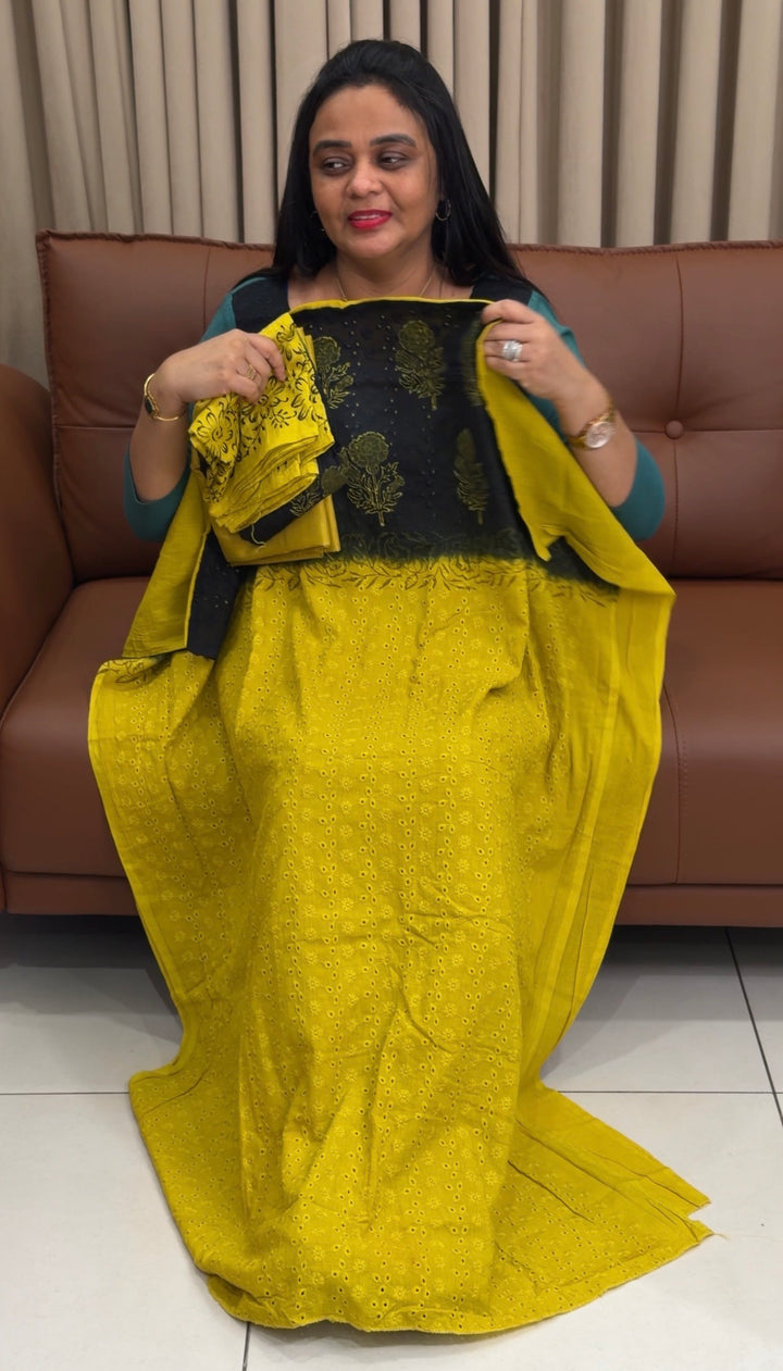 HAKOBA COTTON UNSTITCHED SALWAR SUITS - NUWA-1922