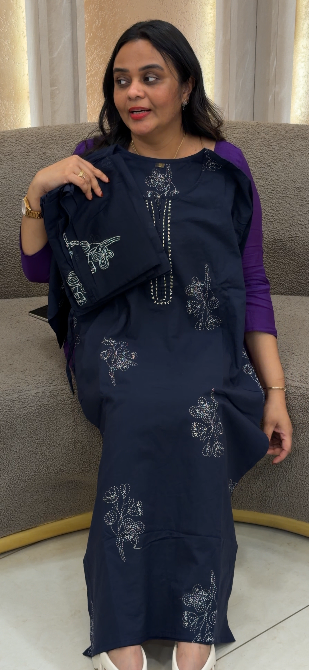 PRINTED COTTON TOP, BOTTOM AND DUPATTA - NUWA - 868