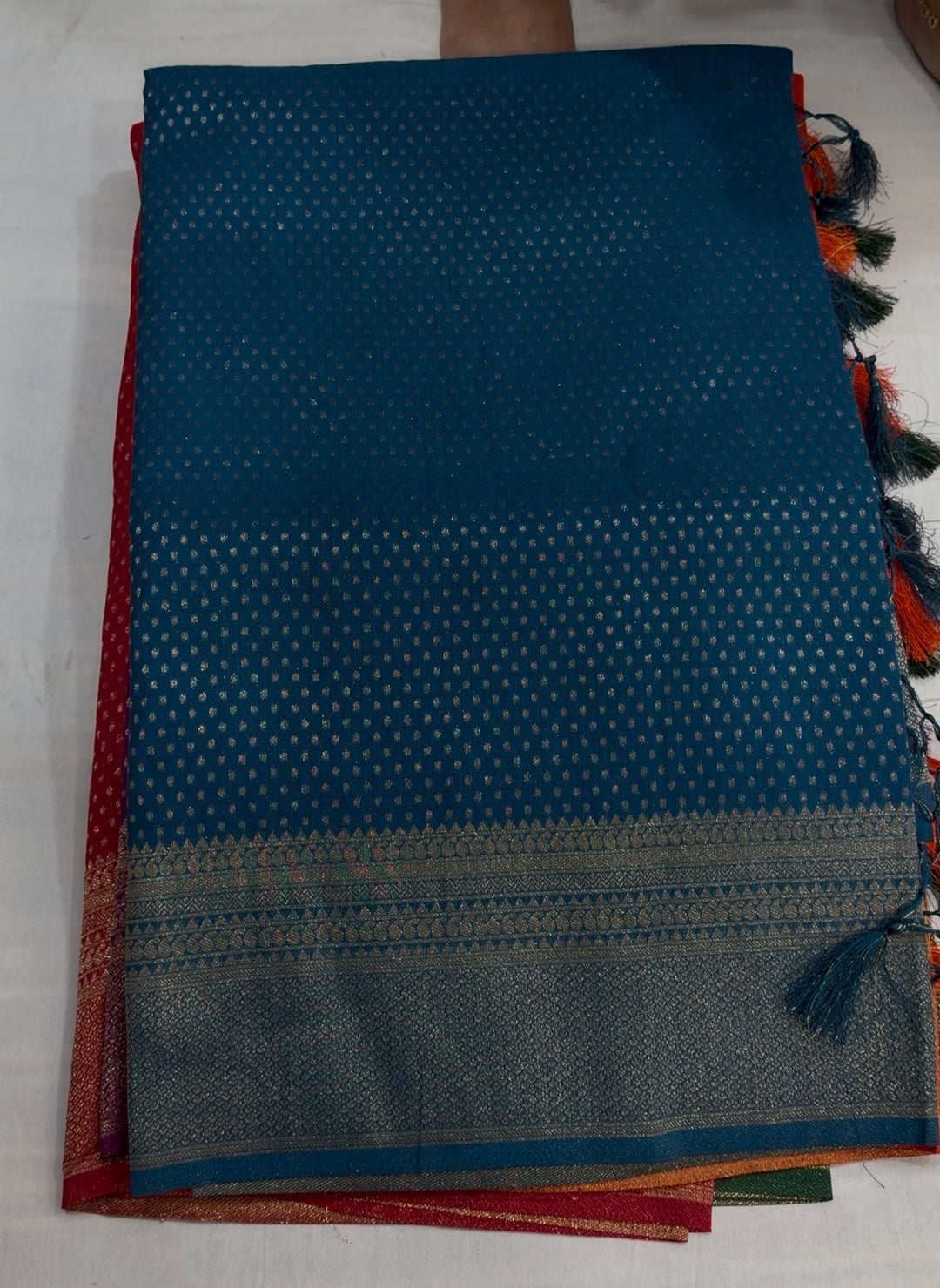SEMI BANARASI SAREES  - NUWA-1143