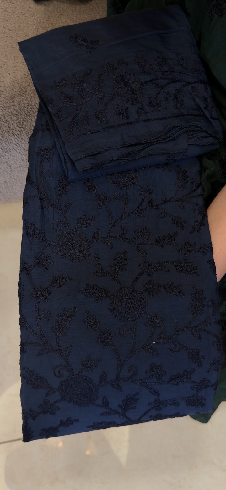 MUL CHANDERI UNSTITCHED SALWAR SUITS - NUWA - 2340