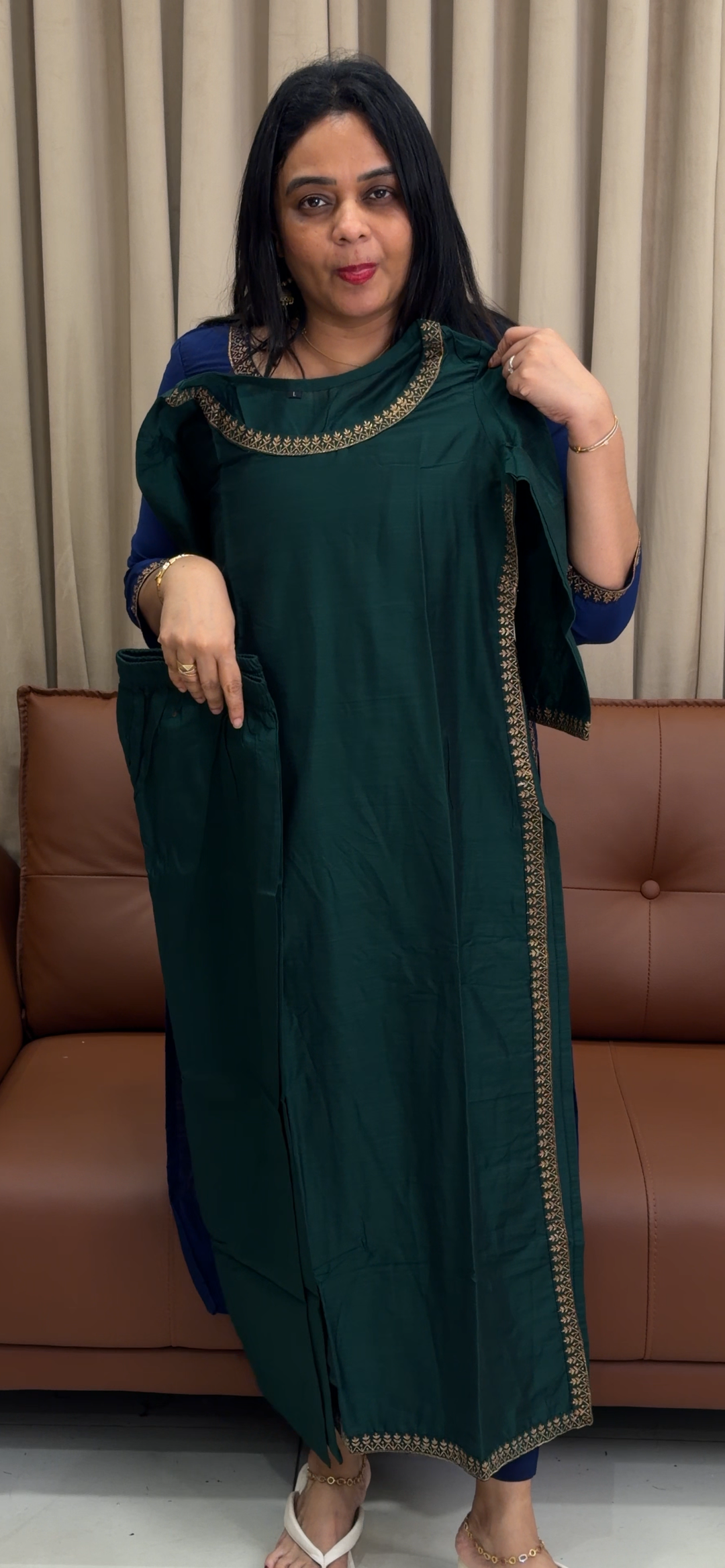 SLUB SILK CO-ORD SETS - NUWA - 1559