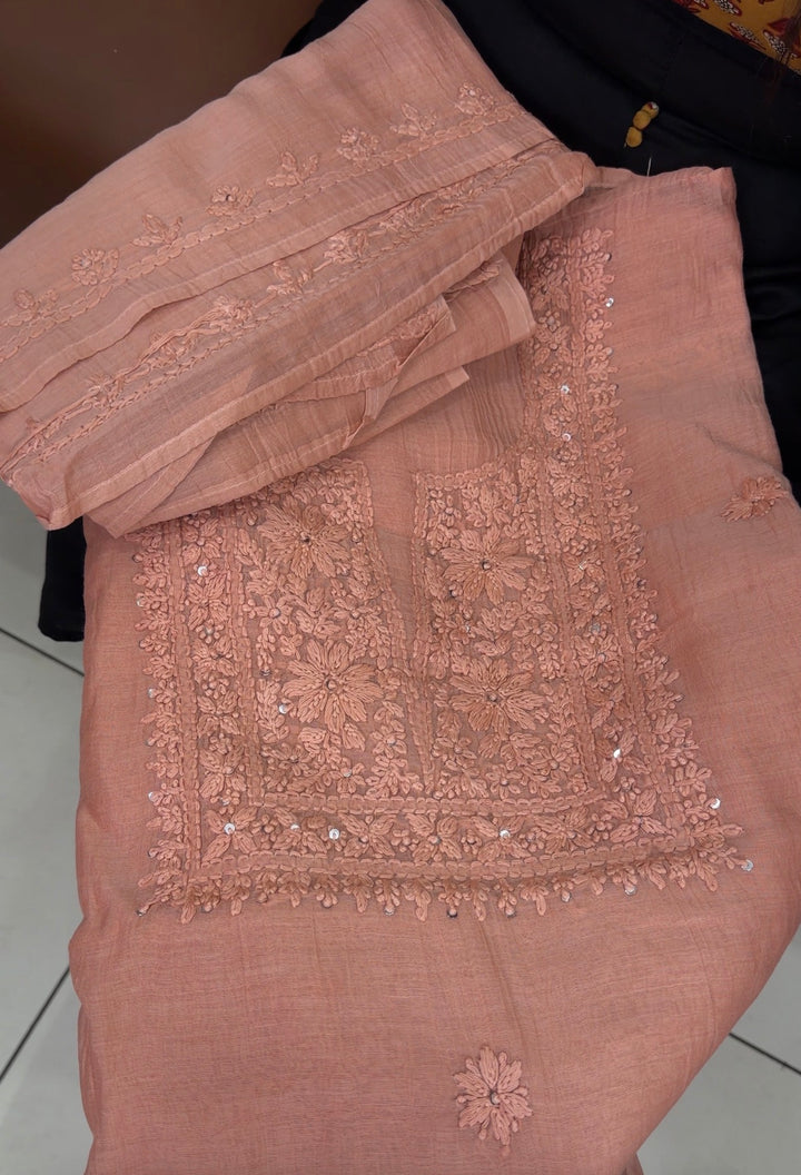 MUL CHANDERI UNSTITCHED SALWAR SUITS - NUWA-1508