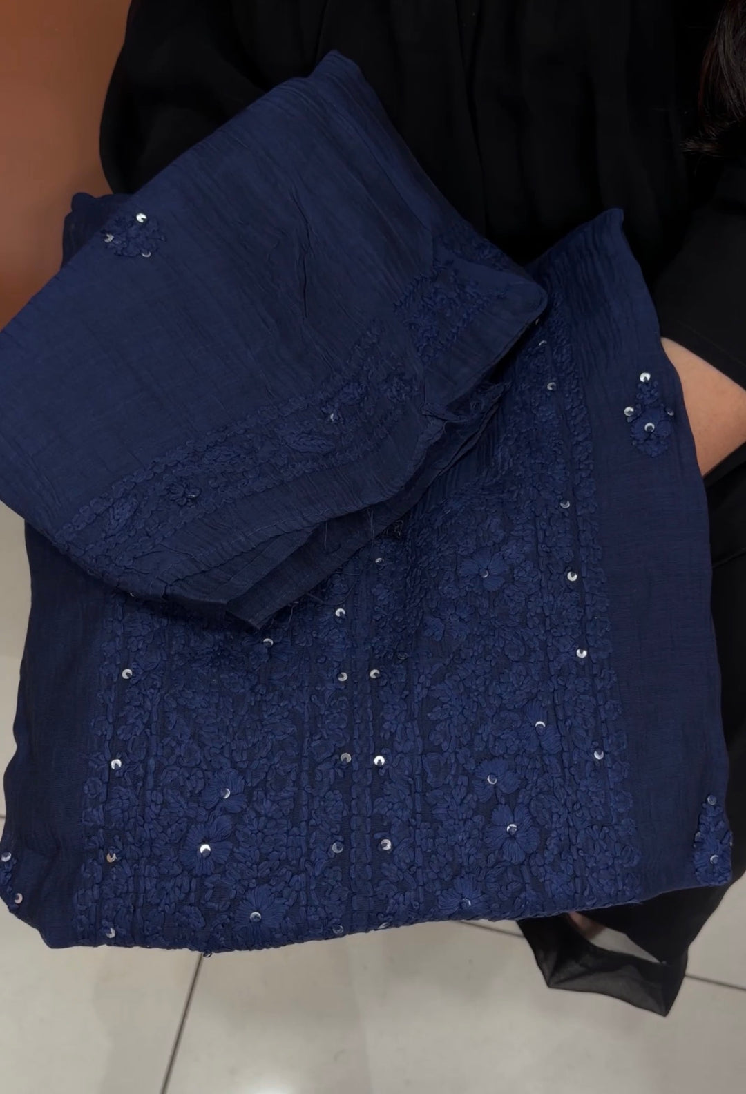 LUCKNOWI CHIKANKARI UNSTITCHED SALWAR SUITS - NUWA-1343