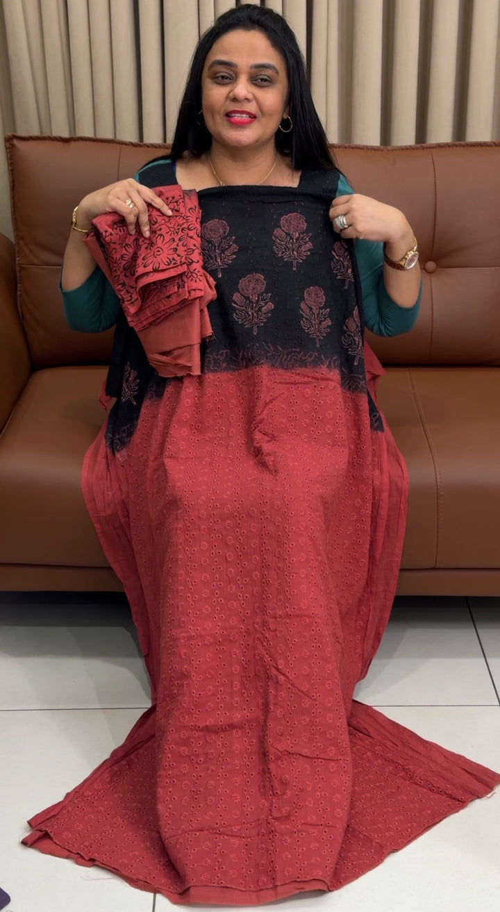 HAKOBA COTTON UNSTITCHED SALWAR SUITS - NUWA-1922