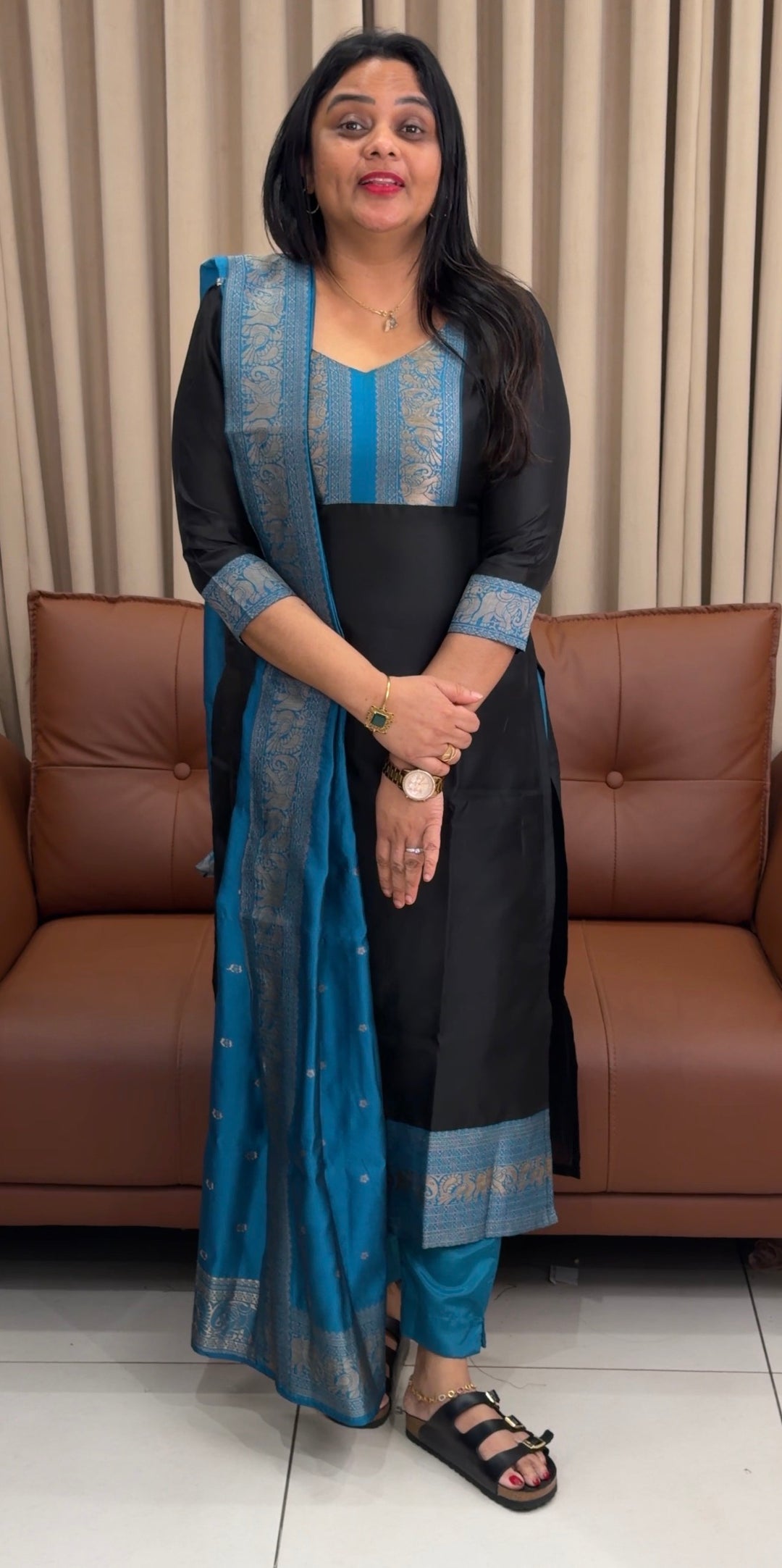 SEMI SILK UNSTITCHED SALWAR SUITS - NUWA-1734