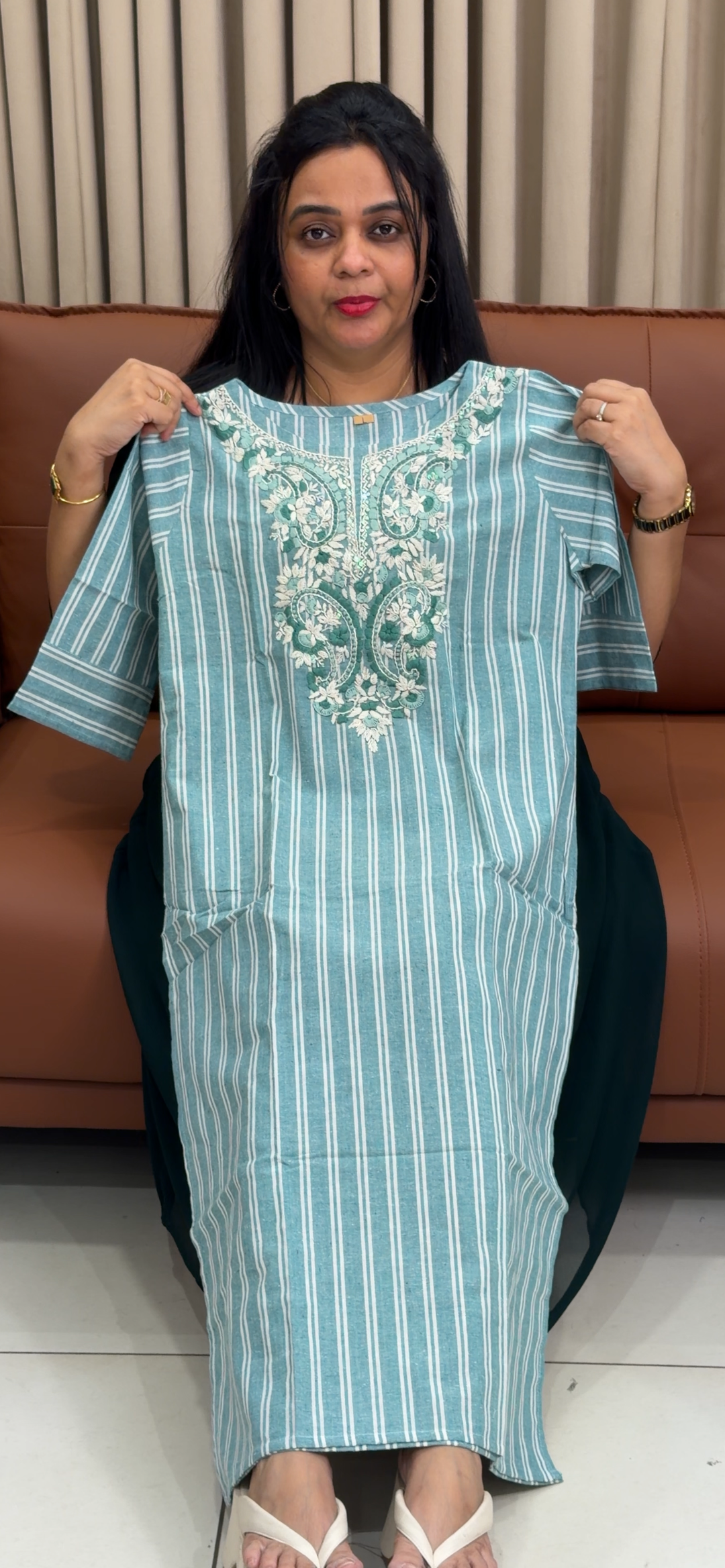 PRINTED COTTON LONG TOPS - NUWA - 1987
