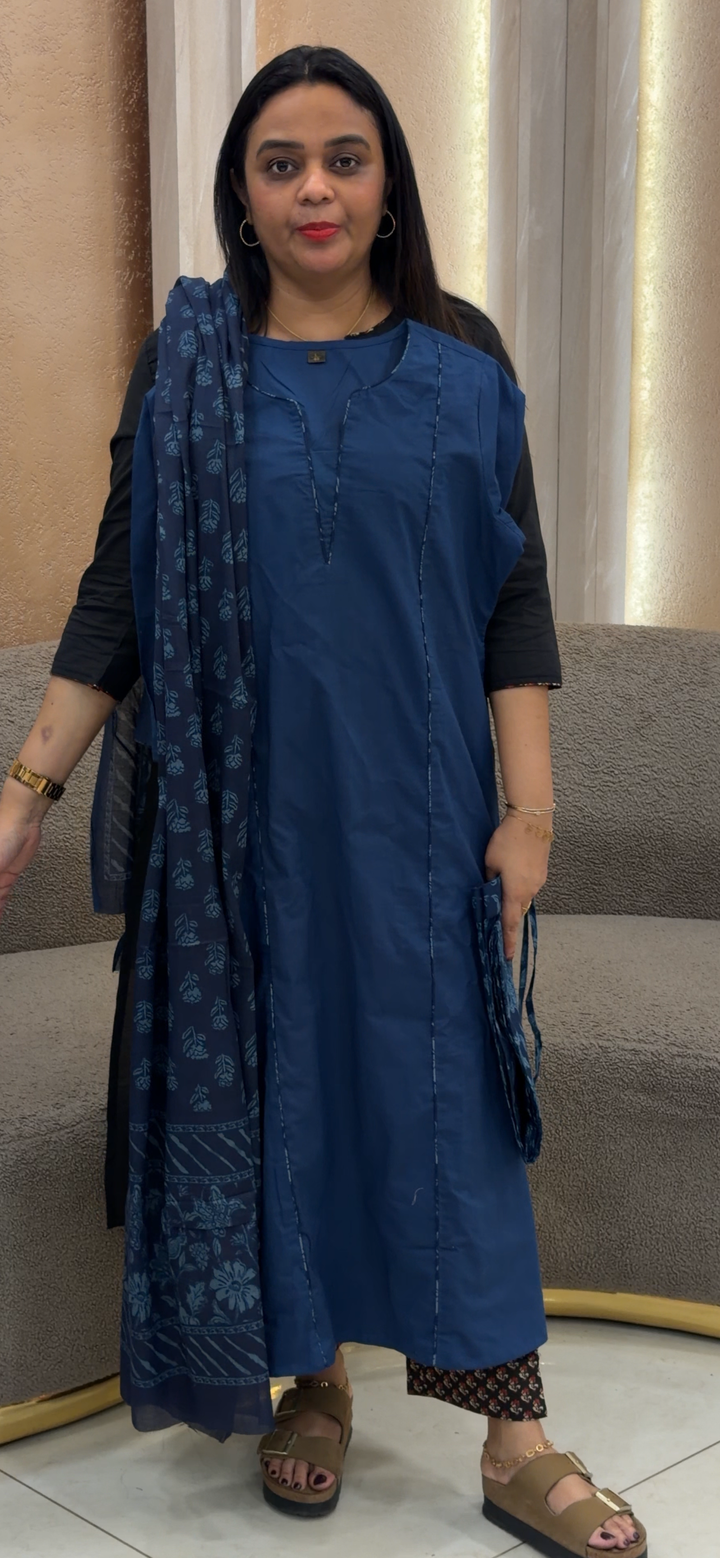 COTTON TOP, BOTTOM AND DUPATTA - NUWA - 1106