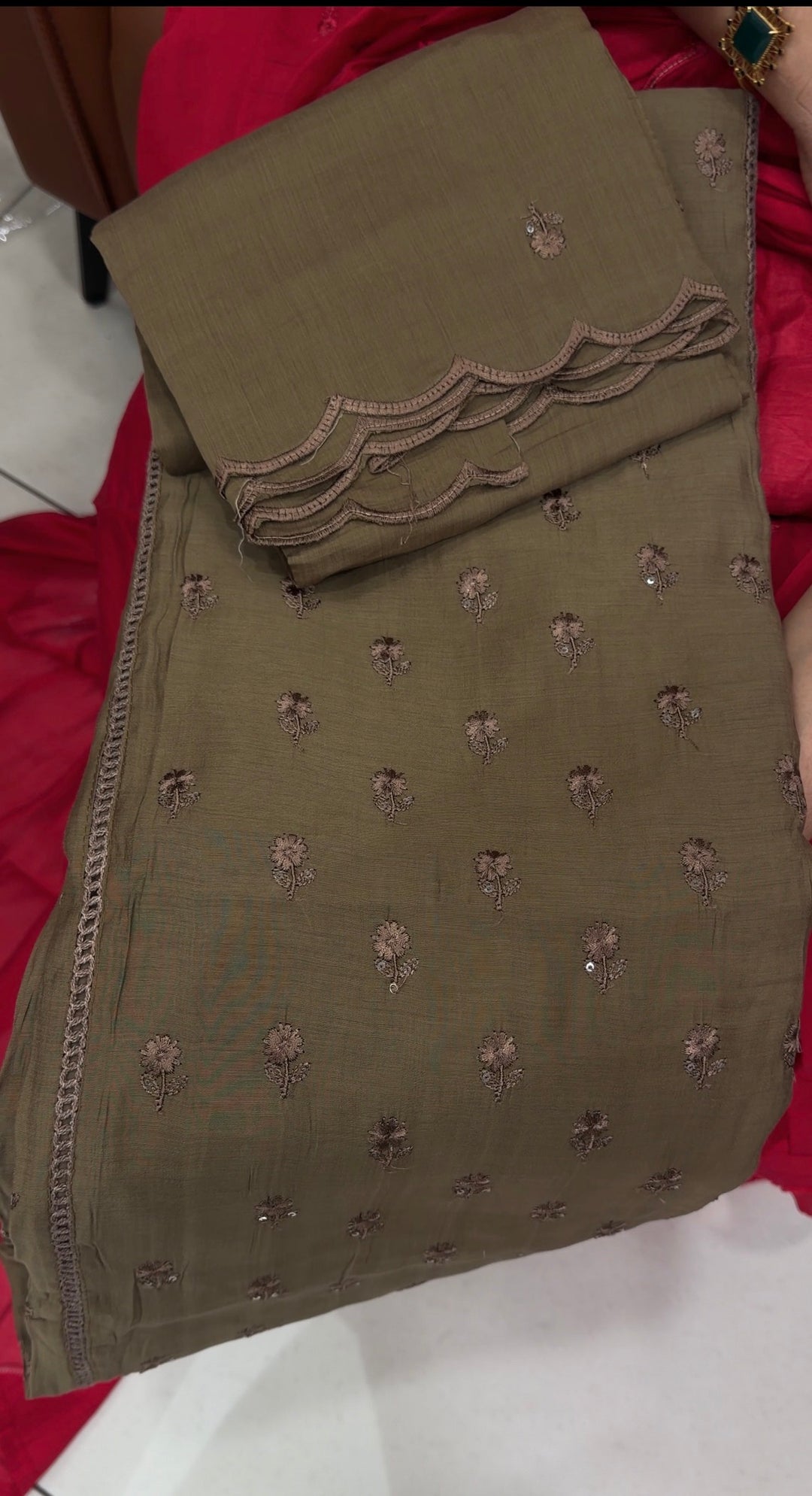 MALAI CHANDERI UNSTITCHED SALWAR SUITS - NUWA-1841