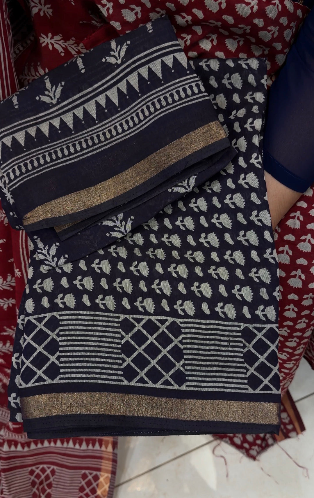 PRINTED MAHESWARI UNSTITCHED SALWAR SUITS - NUWA-1359