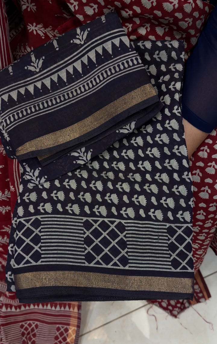 PRINTED MAHESWARI UNSTITCHED SALWAR SUITS - NUWA-1359