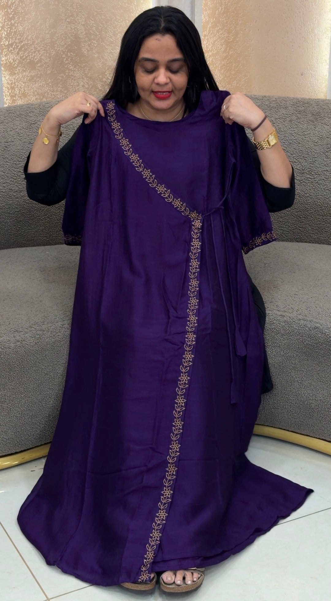 SEMI RAW SILK TOPS - NUWA-2457