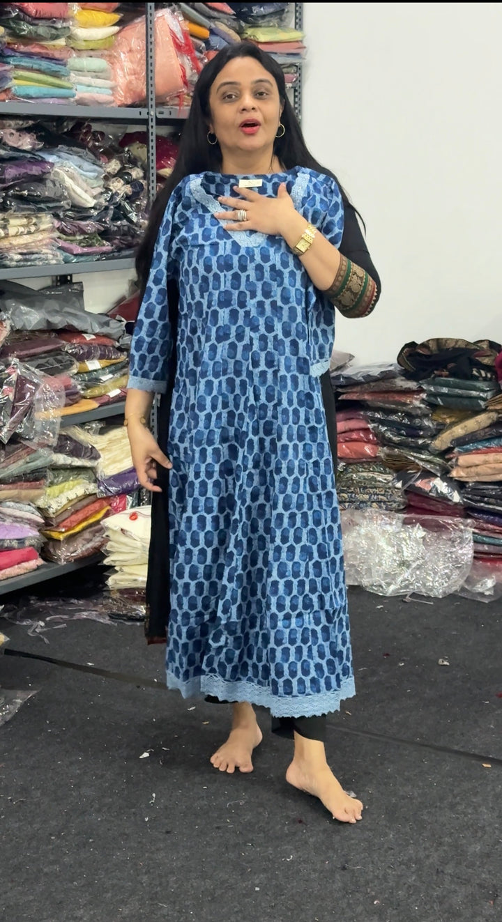 PRINTED ANARKALI TOPS - NUWA-2370