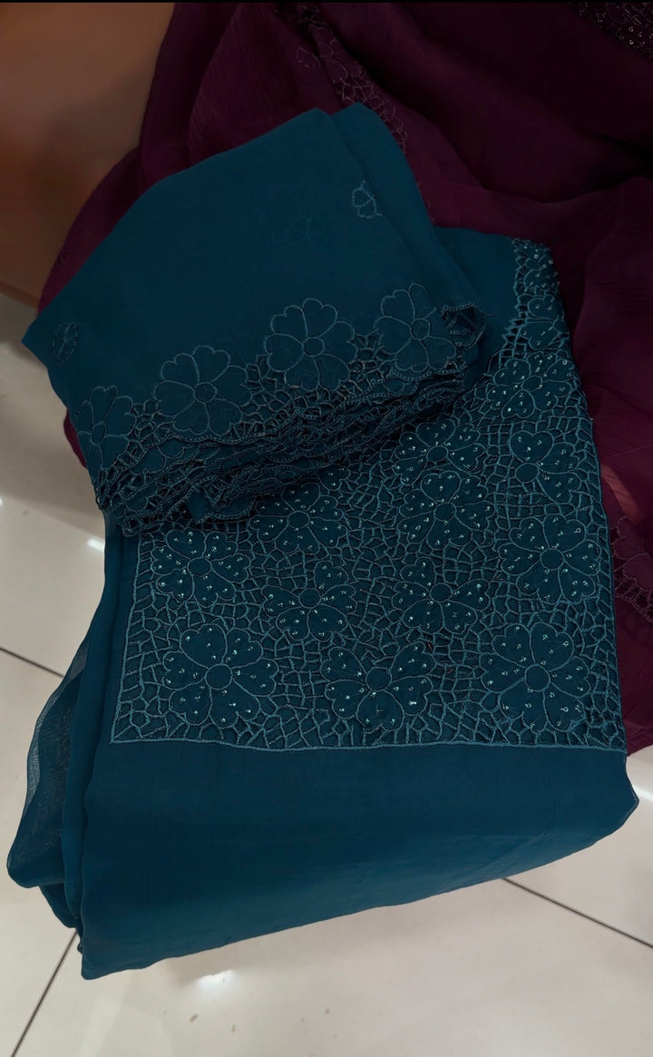 SEMI PARTY WEAR UNSTITCHED SALWAR SUITS - NUWA-1863